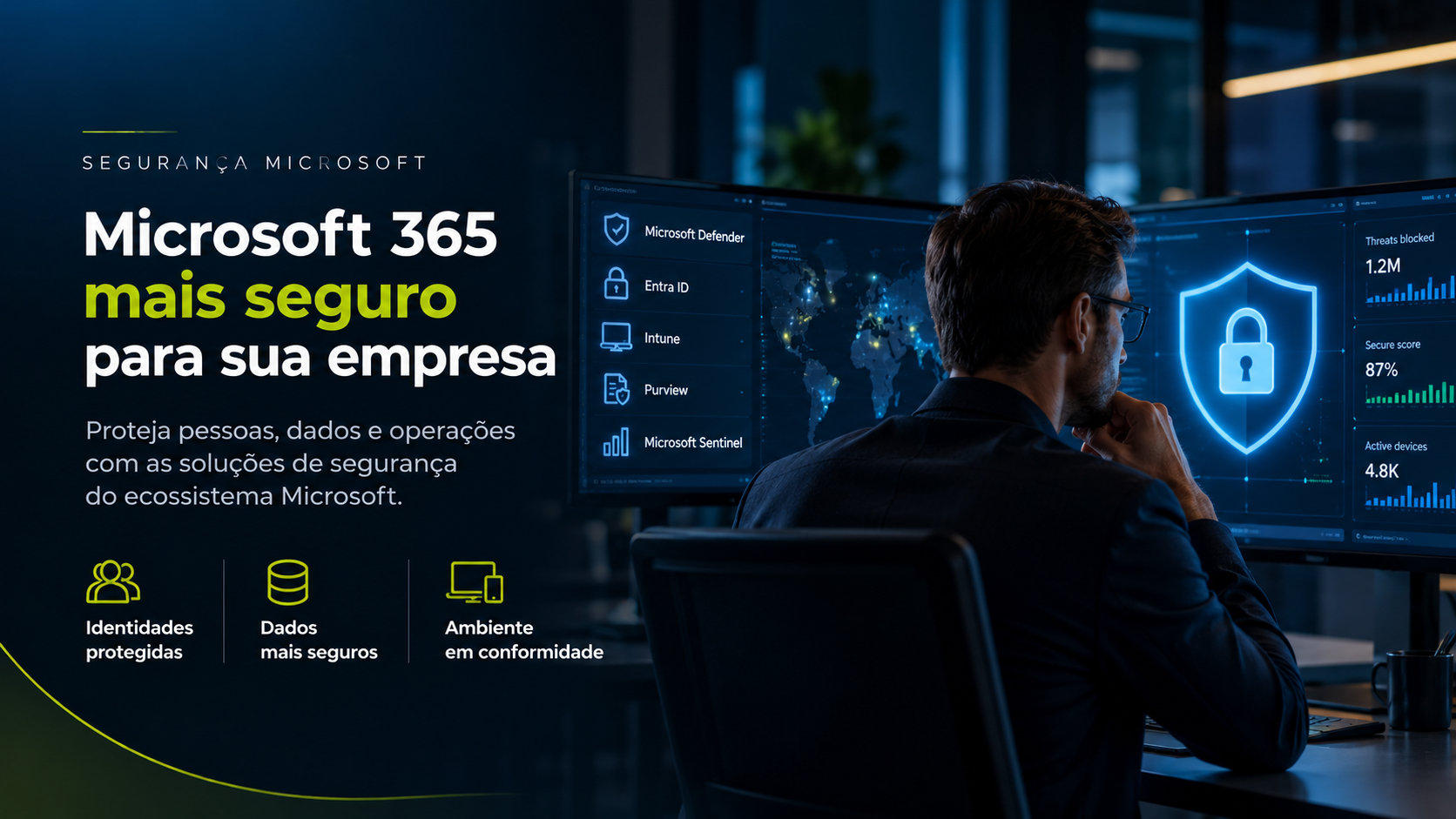 Segurança Microsoft 365 para empresas